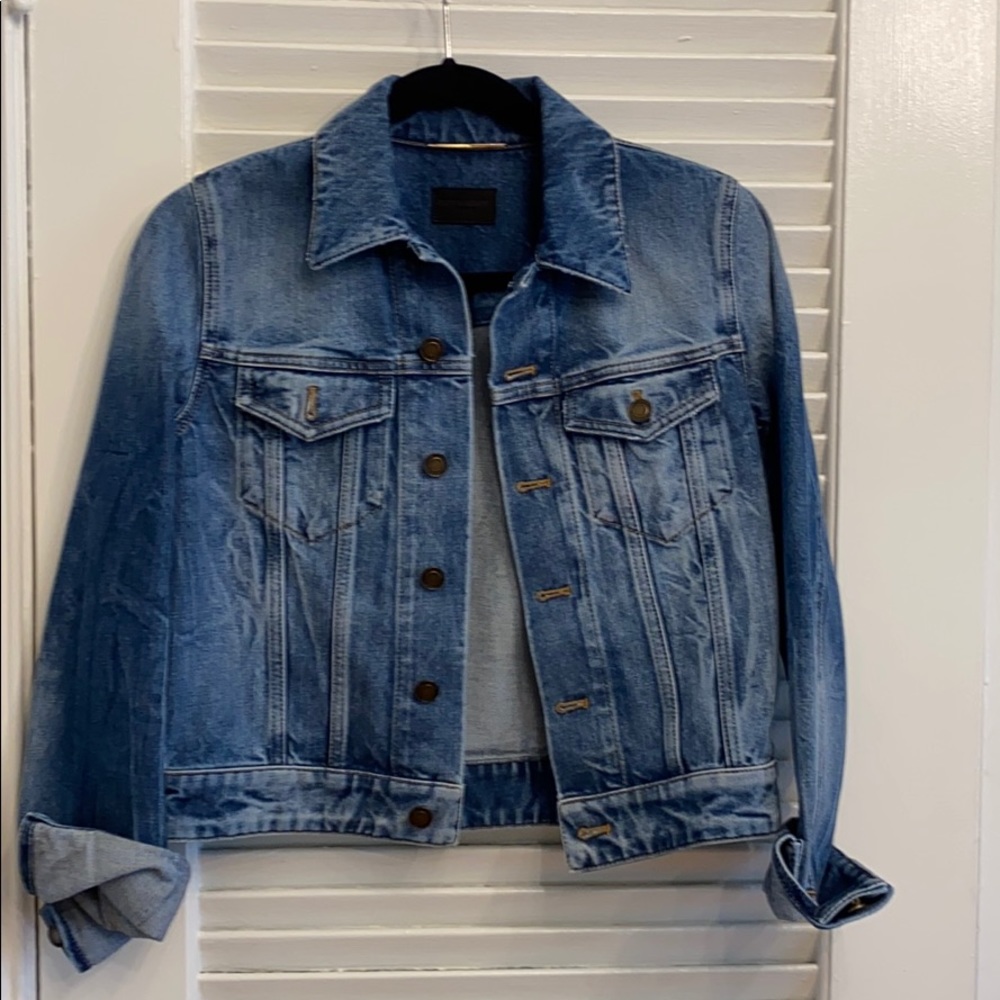 YSL Denim crop Jean jacket Saint Laurent